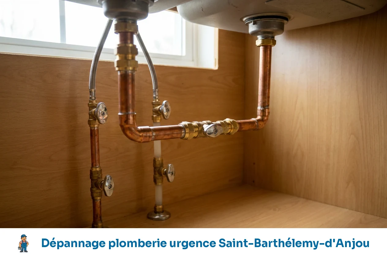 Dépannage plomberie urgence à Saint-Barthélemy-d'Anjou