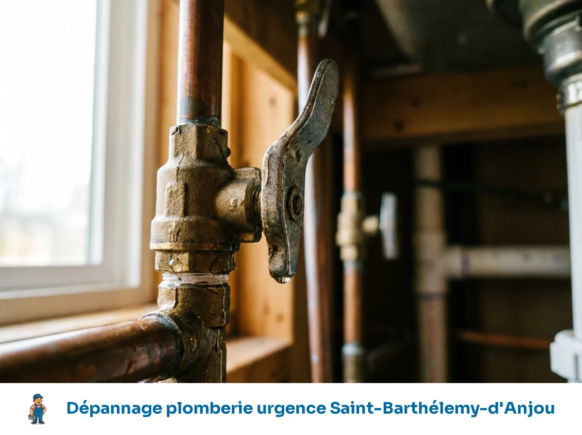 Dépannage plomberie urgence à Saint-Barthélemy-d'Anjou