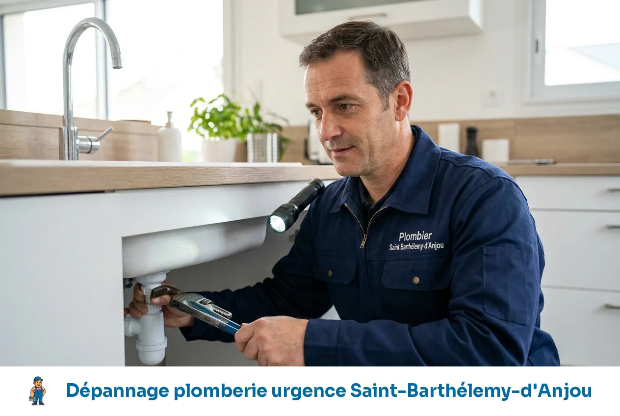Dépannage plomberie urgence à Saint-Barthélemy-d'Anjou