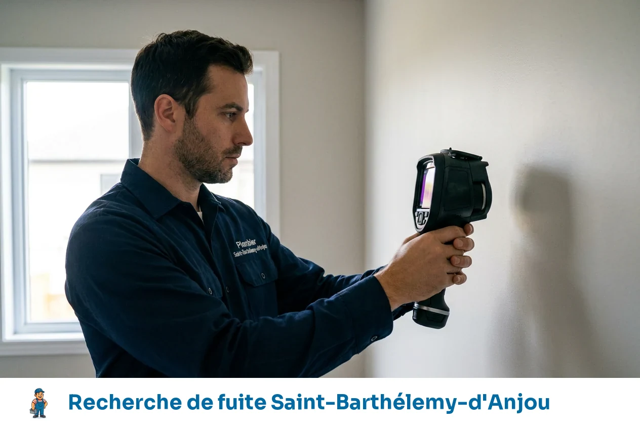 Recherche de fuite à Saint-Barthélemy-d'Anjou