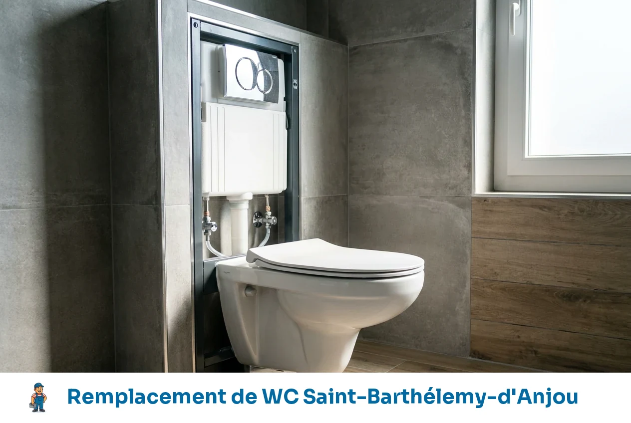 Remplacement de WC à Saint-Barthélemy-d'Anjou