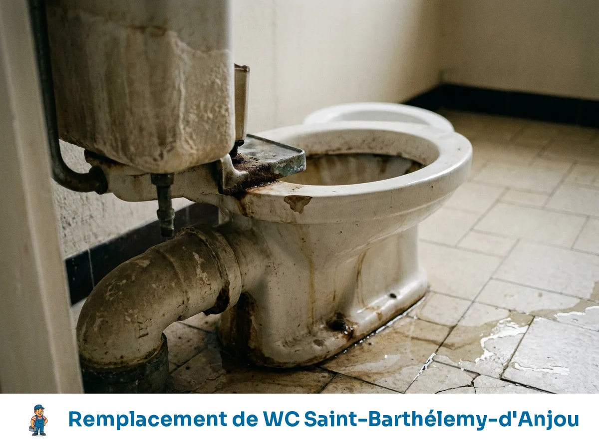 Remplacement de WC à Saint-Barthélemy-d'Anjou