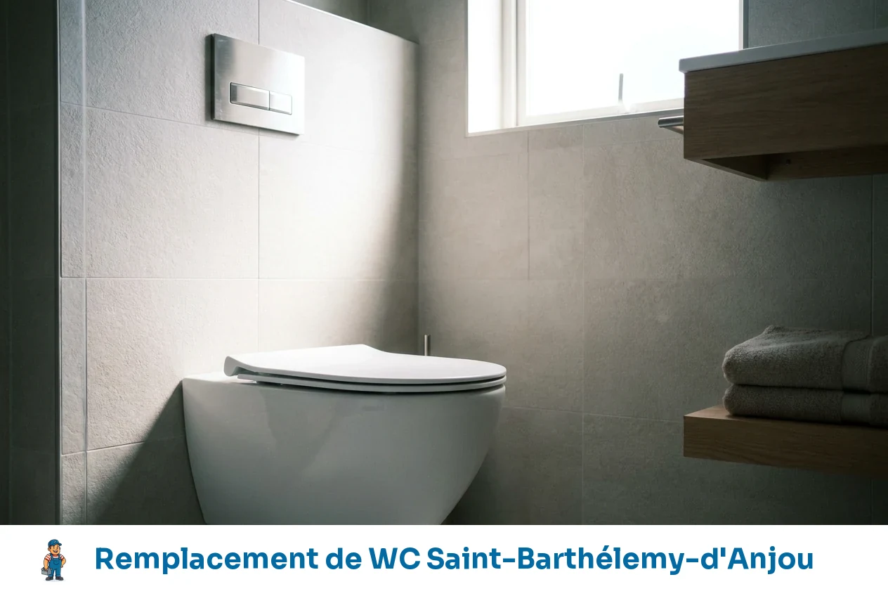 Remplacement de WC à Saint-Barthélemy-d'Anjou