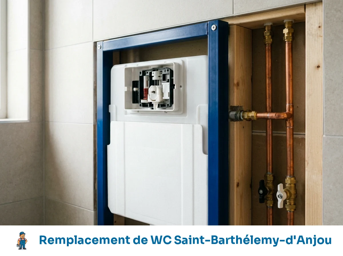 Remplacement de WC à Saint-Barthélemy-d'Anjou